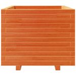 Casa si Gradina - Gradinarit si plante - Plante si ghivece - Ghivece si suporturi - Jardiniera gradina, maro ceruit, 60x60x49,5 cm, lemn masiv pin - Infinity.ro