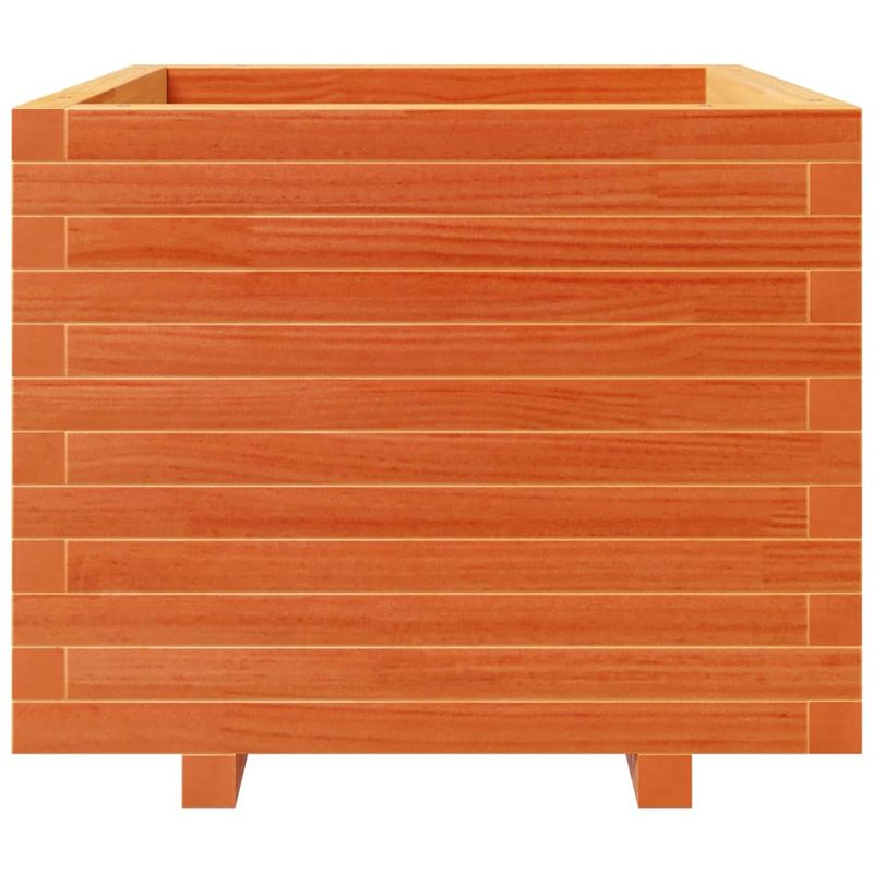 Casa si Gradina - Gradinarit si plante - Plante si ghivece - Ghivece si suporturi - Jardiniera gradina, maro ceruit, 60x60x49,5 cm, lemn masiv pin - Infinity.ro