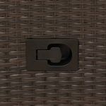 Casa si Gradina - Gradina si terasa - Mobilier exterior - Seturi mobila gradina - Set bistro cu perne, 3 piese, maro, poliratan - Infinity.ro