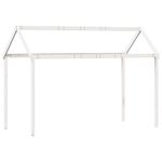 Casa si Gradina - Mobilier - Paturi si accesorii - Paturi - Pat inalt cu acoperis, alb, 75x190 cm, lemn masiv de pin - Infinity.ro