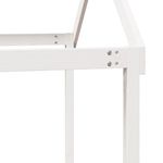 Casa si Gradina - Mobilier - Paturi si accesorii - Paturi - Pat inalt cu acoperis, alb, 75x190 cm, lemn masiv de pin - Infinity.ro