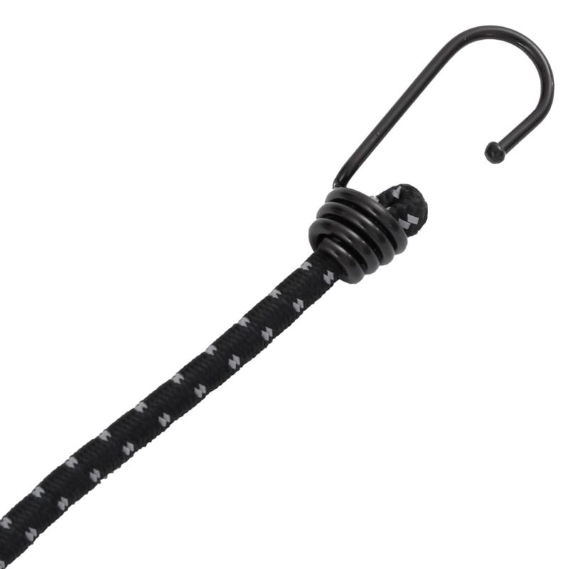 Sport si Outdoor - Camping - Accesorii corturi - Corzi elastice cu benzi reflectorizante/carlige 50 buc. 100 cm - Infinity.ro