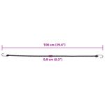 Sport si Outdoor - Camping - Accesorii corturi - Corzi elastice cu benzi reflectorizante/carlige 50 buc. 100 cm - Infinity.ro