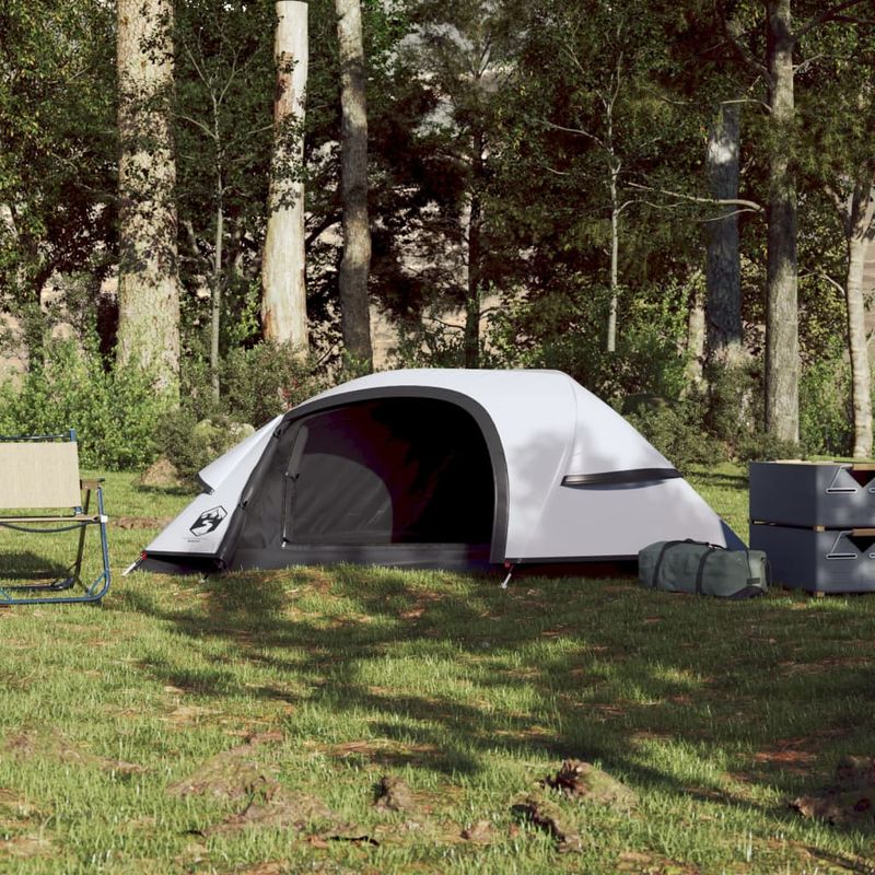 Sport si Outdoor - Camping - Corturi camping - Cort camping cupola 1 persoana alb, tesatura opaca, impermeabil - Infinity.ro
