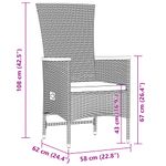 Casa si Gradina - Gradina si terasa - Mobilier exterior - Seturi mobila gradina - Set mobilier de exterior cu perne, 11 piese, negru, poliratan - Infinity.ro