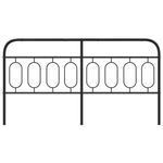 Casa si Gradina - Mobilier - Paturi si accesorii - Accesorii paturi - Tablie de pat metalica, negru, 193 cm - Infinity.ro