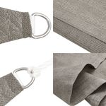 Casa si Gradina - Gradina si terasa - Umbrele si pavilioane - Umbrele - Panza parasolar gri deschis dreptunghiular 2,5x4m HDPE 160 g/m² - Infinity.ro