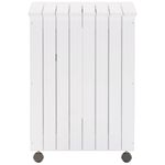 Casa si Gradina - Sanitare - Suporturi si accesorii baie - Accesorii baie - Cos de rufe cu roti „RANA”, alb, 45x45x64 cm, lemn masiv de pin, model benzi verticale - Infinity.ro