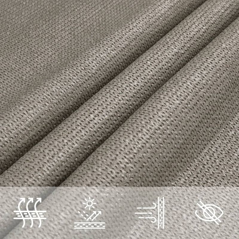 Casa si Gradina - Gradina si terasa - Umbrele si pavilioane - Umbrele - Panza parasolar gri deschis dreptunghiular 2x4 m HDPE 160 g/m² - Infinity.ro