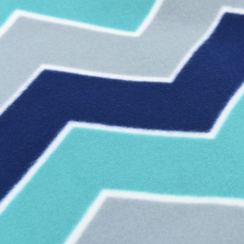 Sport si Outdoor - Camping - Accesorii camping si drumetii - Patura de picnic pliabila, val albastre, 200x200 cm catifea - Infinity.ro