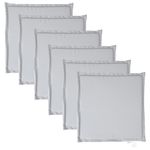 Casa si Gradina - Textile si covoare - Perne si pilote - Perne decorative - Perna scaun de gradina, 6 buc., gri deschis, 45x45x2 cm, patrat - Infinity.ro