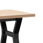 Casa si Gradina - Mobilier - Mese si birouri - Masute de cafea - Masa de cafea, cadru Y, 100x50x45,5 cm, lemn masiv pin si fonta - Infinity.ro