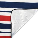 Sport si Outdoor - Camping - Accesorii camping si drumetii - Patura picnic pliabila, dungi rosu albastre, 200x200 cm catifea - Infinity.ro