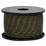 Sport si Outdoor - Camping - Accesorii corturi - Funie pentru cort cu benzi reflectorizante și chei, 50 m, 5 mm, verde - Infinity.ro