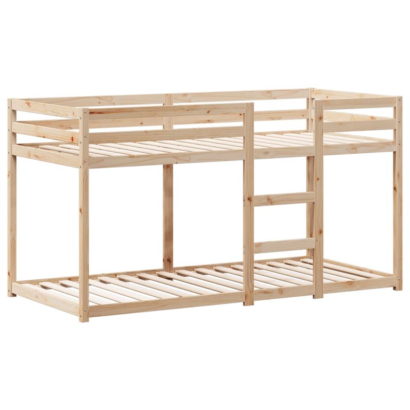 Casa si Gradina - Mobilier - Paturi si accesorii - Paturi - Pat supraetajat cu acoperis, alb, 90x200 cm, lemn masiv de pin - Infinity.ro