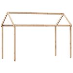 Casa si Gradina - Mobilier - Paturi si accesorii - Paturi - Pat supraetajat cu acoperis, alb, 90x200 cm, lemn masiv de pin - Infinity.ro