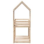 Casa si Gradina - Mobilier - Paturi si accesorii - Paturi - Pat supraetajat cu acoperis, alb, 90x200 cm, lemn masiv de pin - Infinity.ro