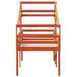 Casa si Gradina - Mobilier - Paturi si accesorii - Paturi - Pat inalt cu acoperis, maro ceruit, 80x200 cm, lemn masiv pin - Infinity.ro