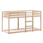 Casa si Gradina - Mobilier - Paturi si accesorii - Paturi - Pat supraetajat cu acoperis, alb, 90x200 cm, lemn masiv de pin - Infinity.ro