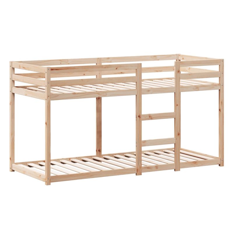 Casa si Gradina - Mobilier - Paturi si accesorii - Paturi - Pat supraetajat cu acoperis, alb, 90x200 cm, lemn masiv de pin - Infinity.ro