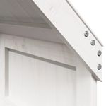 Casa si Gradina - Mobilier - Paturi si accesorii - Paturi - Pat inalt cu acoperis, alb, 80x200 cm, lemn masiv de pin - Infinity.ro
