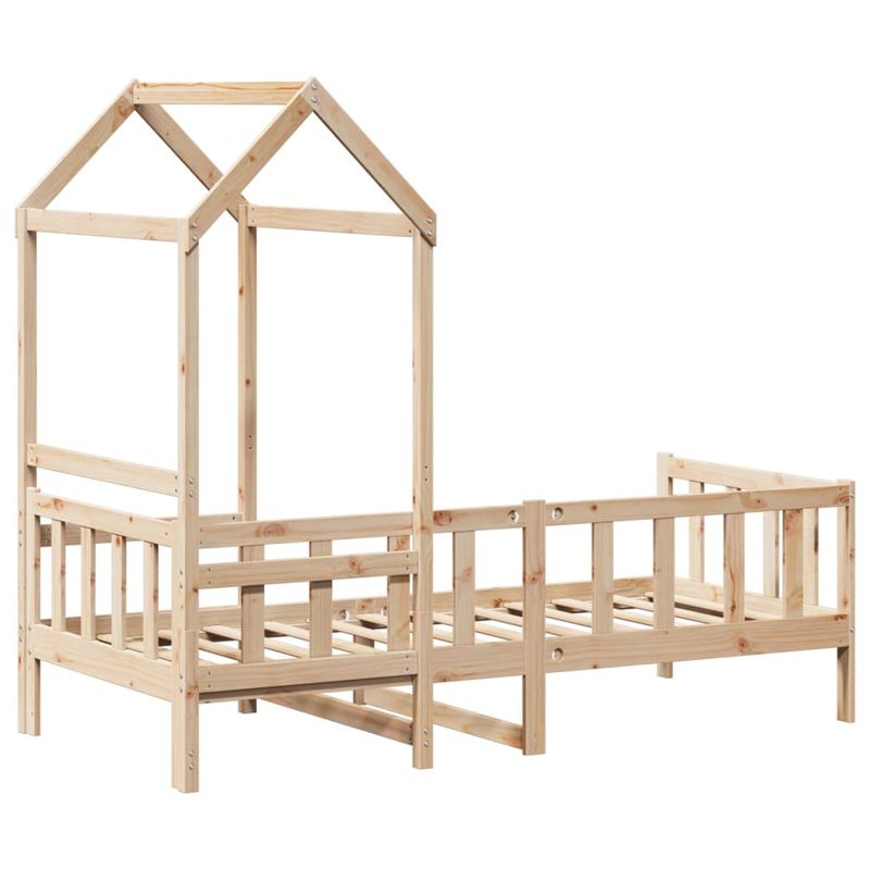 Casa si Gradina - Mobilier - Paturi si accesorii - Paturi - Pat de zi cu acoperis, 80x200 cm, lemn masiv de pin - Infinity.ro