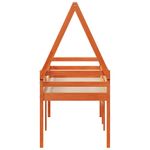 Casa si Gradina - Mobilier - Paturi si accesorii - Paturi - Pat inalt de dormitor, maro ceruit, 90x190cm, lemn masiv de pin - Infinity.ro