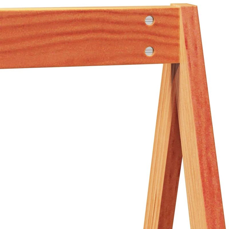 Casa si Gradina - Mobilier - Paturi si accesorii - Paturi - Pat inalt de dormitor, maro ceruit, 90x190cm, lemn masiv de pin - Infinity.ro