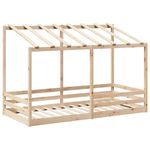 Casa si Gradina - Mobilier - Paturi si accesorii - Paturi - Acoperis pat de copii, 100x200 cm, lemn masiv de pin - Infinity.ro