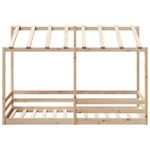 Casa si Gradina - Mobilier - Paturi si accesorii - Paturi - Acoperis pat de copii, 100x200 cm, lemn masiv de pin - Infinity.ro