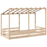 Casa si Gradina - Mobilier - Paturi si accesorii - Paturi - Acoperis pat de copii, 100x200 cm, lemn masiv de pin - Infinity.ro