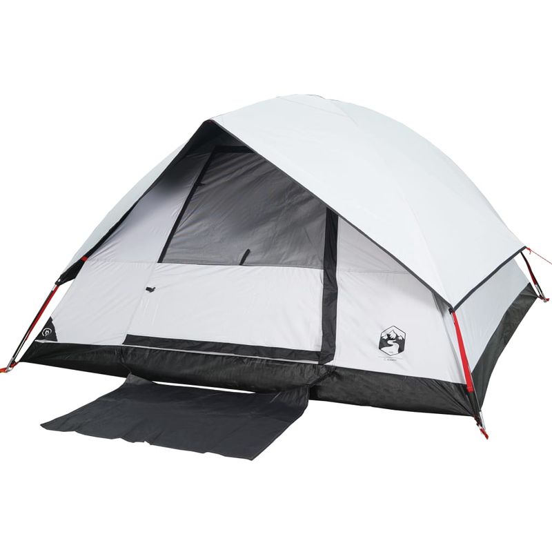 Sport si Outdoor - Camping - Corturi camping - Cort camping cupola 4 persoane alb, tesatura opaca, impermeabil - Infinity.ro