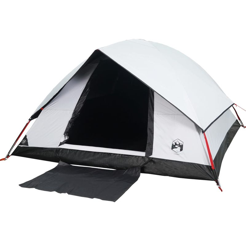 Sport si Outdoor - Camping - Corturi camping - Cort camping cupola 4 persoane alb, tesatura opaca, impermeabil - Infinity.ro