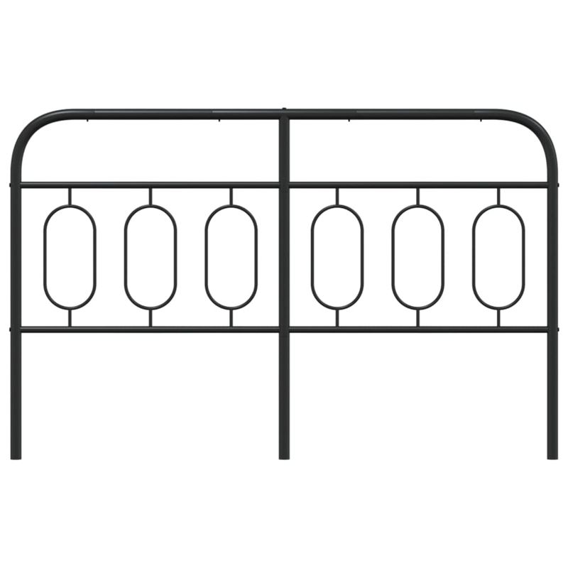 Casa si Gradina - Mobilier - Paturi si accesorii - Accesorii paturi - Tablie de pat metalica, negru, 137 cm - Infinity.ro