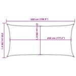 Casa si Gradina - Gradina si terasa - Umbrele si pavilioane - Umbrele - Panza parasolar gri deschis dreptunghiular 2,5x5m HDPE 160 g/m² - Infinity.ro