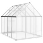 Casa si Gradina - Gradinarit si plante - Sere si solarii - Sere cu cadru de baza, argintiu, 224x169x195 cm, aluminiu - Infinity.ro