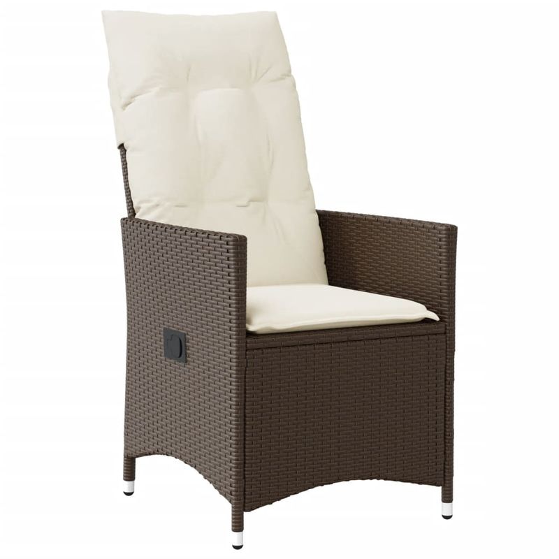 Casa si Gradina - Gradina si terasa - Mobilier exterior - Seturi mobila gradina - Set mobilier de gradina, 5 piese, cu perne, maro, poliratan - Infinity.ro