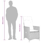 Casa si Gradina - Gradina si terasa - Mobilier exterior - Seturi mobila gradina - Set mobilier de gradina, 5 piese, cu perne, maro, poliratan - Infinity.ro