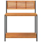 Casa si Gradina - Gradinarit si plante - Plante si ghivece - Ghivece si suporturi - Masa de lucru de gradina 90x50x110 cm lemn masiv acacia si otel - Infinity.ro