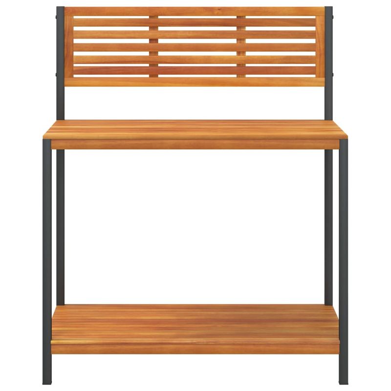 Casa si Gradina - Gradinarit si plante - Plante si ghivece - Ghivece si suporturi - Masa de lucru de gradina 90x50x110 cm lemn masiv acacia si otel - Infinity.ro