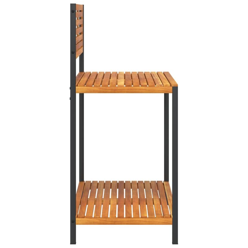 Casa si Gradina - Gradinarit si plante - Plante si ghivece - Ghivece si suporturi - Masa de lucru de gradina 90x50x110 cm lemn masiv acacia si otel - Infinity.ro