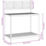 Casa si Gradina - Gradinarit si plante - Plante si ghivece - Ghivece si suporturi - Masa de lucru de gradina 90x50x110 cm lemn masiv acacia si otel - Infinity.ro