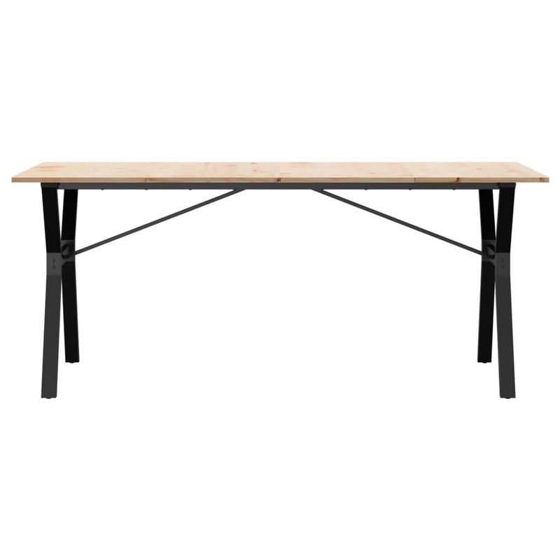 Casa si Gradina - Mobilier - Mese si birouri - Mese bucatarie si dining - Masa de bucatarie, cadru Y, 180x90x75cm lemn masiv pin si fonta - Infinity.ro