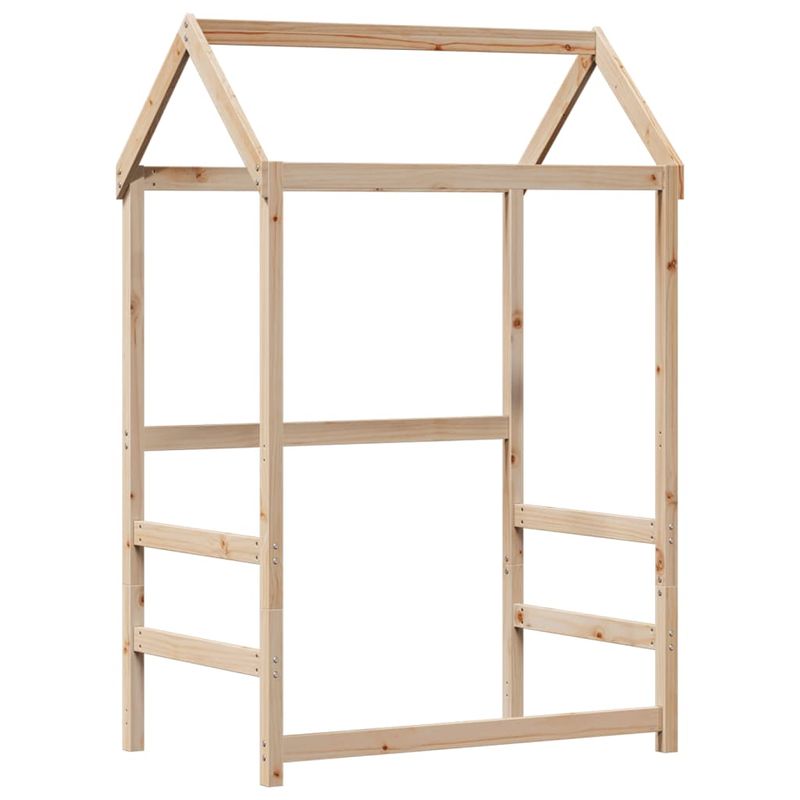Casa si Gradina - Mobilier - Paturi si accesorii - Paturi - Cadru de pat cu acoperis, 100x200 cm, lemn masiv de pin - Infinity.ro