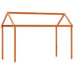 Casa si Gradina - Mobilier - Paturi si accesorii - Paturi - Pat supraetajat cu acoperis maro ceruit 80x200cm lemn masiv pin - Infinity.ro