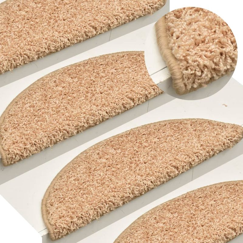 Casa si Gradina - Textile si covoare - Covoare - Covoare casa - Covorase pentru trepte scara, 15 buc., auriu, 65 x 21 x 4 cm - Infinity.ro