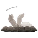 Casa si Gradina - Mobilier - Scaune si fotolii - Scaune - Scaun de podea pliabil, gri taupe, material textil - Infinity.ro