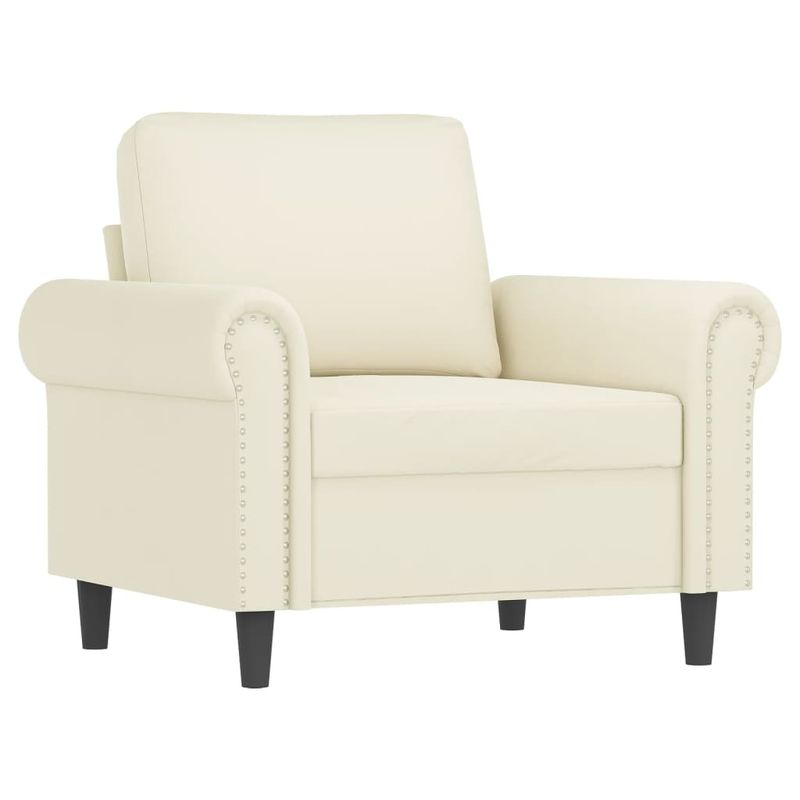 Casa si Gradina - Mobilier - Seturi de mobilier - Seturi living - Set de canapele cu perne, 4 piese, crem, catifea - Infinity.ro