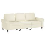 Casa si Gradina - Mobilier - Seturi de mobilier - Seturi living - Set de canapele cu perne, 4 piese, crem, catifea - Infinity.ro