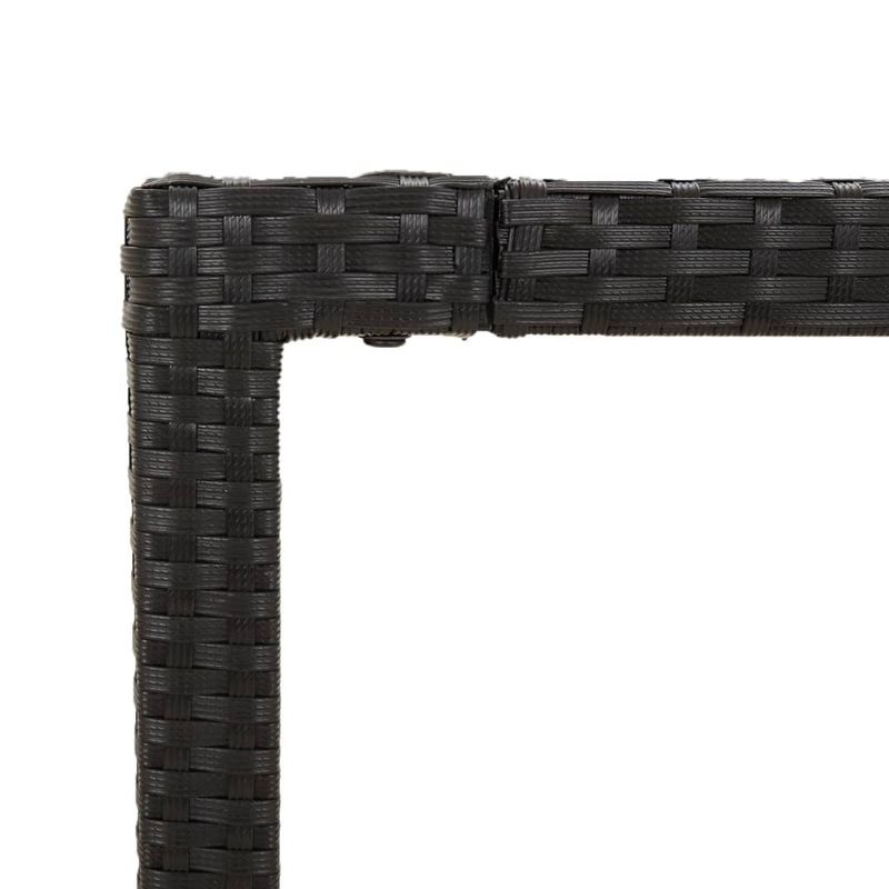 Casa si Gradina - Gradina si terasa - Mobilier exterior - Seturi mobila gradina - Set mobilier de gradina cu perne, 3 piese, negru, poliratan - Infinity.ro